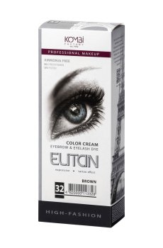 Уценка! Крем-краска для бровей и ресниц Elitan Color Cream Eyebrows & Eyelashes 32 Коричневый, 100 мл