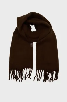 Женский темно-коричневый шарф TH FLUFFY SCARF Коричневый ONESIZE Tommy Hilfiger AW0AW16652