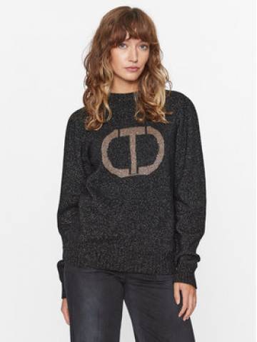 TWINSET Светр 232TT3203 Чорний Regular Fit TWINSET Светр 232TT3203 Чорний Regular Fit