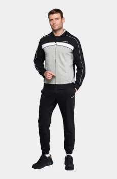 Мужской черный спортивный костюм (худи, брюки) COMPETITION MEL Черный 3XL Lotto 222288/1PE