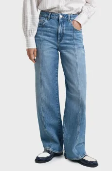 Женские синие джинсы RELAXED STRETCH SEAM Синий 26 Gant 4100255