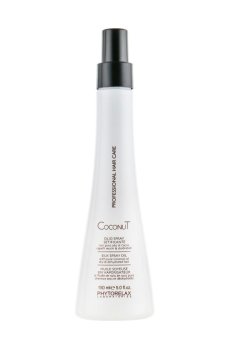 Спрей-шелк Phytorelax Laboratories Coconut Silk Spray Oil для сухих и поврежденных волос, с кокосовым маслом, 150 мл