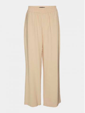 Vero Moda Штани з тканини Carmen 10278926 Бежевий Wide Leg Vero Moda Штани з тканини Carmen 10278926 Бежевий Wide Leg