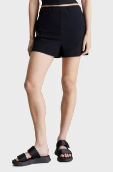 Женские черные шорты SEERSUCKER Черный L Calvin Klein Jeans J20J223424