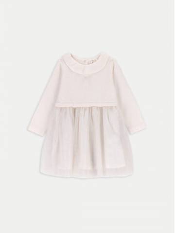 Coccodrillo Трикотажна сукня ZC4129402EBG Écru Regular Fit Coccodrillo Трикотажна сукня ZC4129402EBG Écru Regular Fit