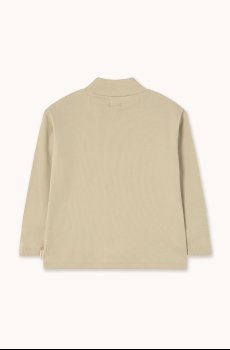 Хлопковый детский лонгслив Tinycottons CHERRY GRAPHIC RIB MOCKNECK