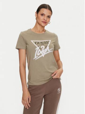 Guess Футболка Icon W4YI32 I3Z14 Зелений Regular Fit Guess Футболка Icon W4YI32 I3Z14 Зелений Regular Fit