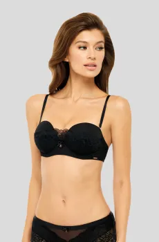 Женский черный бюстгальтер Черный 85B MARC&ANDRE W20-0324-BNM-LY