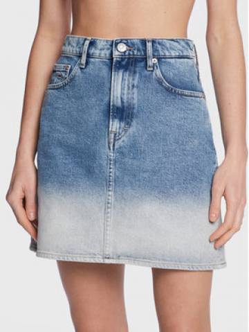 Tommy Jeans Джинсова спідниця Mom DW0DW14836 Голубий Regular Fit Tommy Jeans Джинсова спідниця Mom DW0DW14836 Голубий Regular Fit