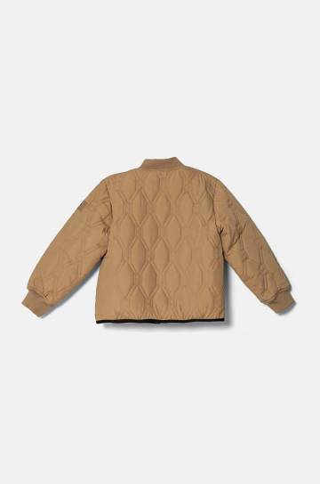 Детская куртка Tommy Hilfiger цвет бежевый KB0KB09208 Детская куртка Tommy Hilfiger цвет бежевый KB0KB09208