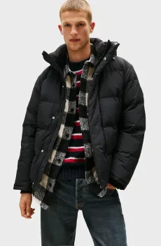 Мужской черный пуховик PUFFER Черный XXL Tommy Jeans DM0DM22255