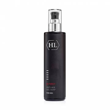 Мужское очищающее гель-мыло для лица Holy Land Cosmetics B First Anti-Age Gel Soap, 250 мл Мужское очищающее гель-мыло для лица Holy Land Cosmetics B First Anti-Age Gel Soap, 250 мл