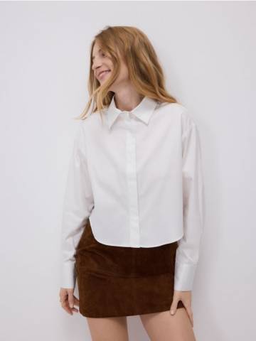 Reserved - Коротка сорочка. - білий - 567EH-00X