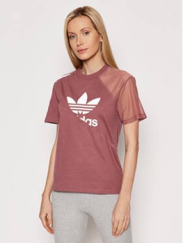 adidas Футболка adicolor Split Trefoil HC7044 Рожевий Regular Fit adidas Футболка adicolor Split Trefoil HC7044 Рожевий Regular Fit