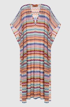 Платье макси в узор с люрексом