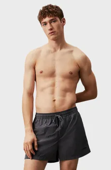 Мужские серые плавательные шорты DRAWSTRING Серый S Calvin Klein KM0KM01048