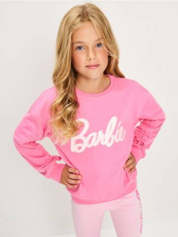 Світшот з драпірованими рукавами Barbie - рожевий Світшот з драпірованими рукавами Barbie - рожевий