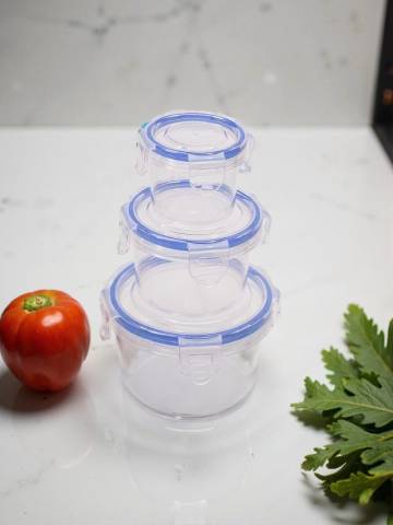 Контейнери для їжі, 3 шт. - clear