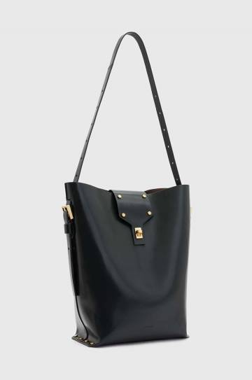 Кожаная сумочка AllSaints MIRO цвет чёрный Кожаная сумочка AllSaints MIRO цвет чёрный
