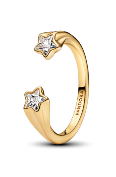 Каблучка "Зорепад" з покриттям 14k золотом