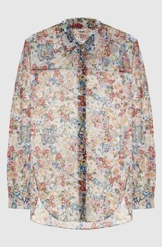 Блуза Goya из шелка в принт
