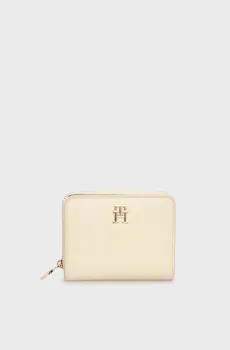 Женский бежевый кошелек TH DISTINCT MED ZA Бежевый ONESIZE Tommy Hilfiger AW0AW17473
