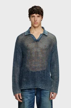 Мужское синее поло K-SQUARED Синий S Diesel A17534 0CBDP