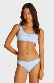 Женский голубой лиф от купальника BRALETTE LOGO Голубой S Tommy Hilfiger UW0UW05964