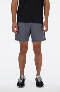 Мужские серые шорты NB Heathertech Серый S New Balance MS41073BK