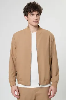 Мужской бежевый бомбер Бежевый 48 BOSS 50546057;260