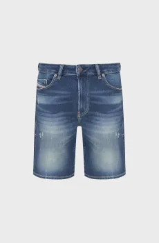 Мужские синие джинсовые шорты  D-LAB-TECH JOGG Sweat jeans Синий 31 Diesel A21849 RE077