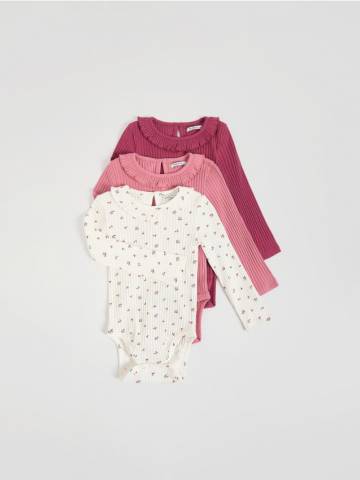 Reserved - BABIES` BODY SUIT MULTI - рожевий - 199FU-30X