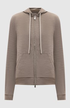 Бежевая спортивная куртка Miked из шерсти