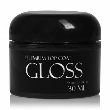Топ для гель-лака Gloss Premium Top Coat UV/LED Soak Off з липким шаром, 30 мл Топ для гель-лака Gloss Premium Top Coat UV/LED Soak Off з липким шаром, 30 мл
