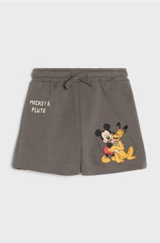 Бавовняні шорти Mickey Mouse - антрацитовий