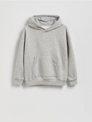 Reserved - Світшот оверсайз з капюшоном - світло-сірий - 921FJ-09M