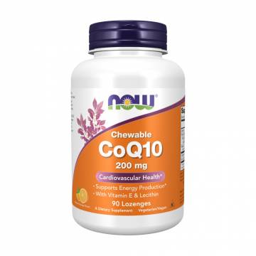 Коэнзим NOW Foods CoQ10 200 мг, 90 жевательных конфет Коэнзим NOW Foods CoQ10 200 мг, 90 жевательных конфет