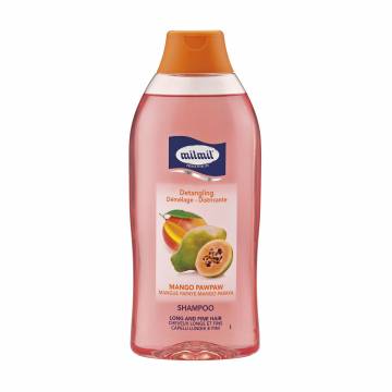 Разглаживающий шампунь MilMil Shampoo, для длинных и тонких волос, с экстрактами манго и папайя, 750 мл Разглаживающий шампунь MilMil Shampoo, для длинных и тонких волос, с экстрактами манго и папайя, 750 мл