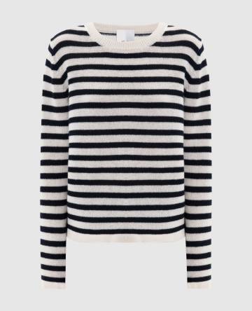 Джемпер из кашемира и шерсти в полоску