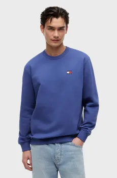 Мужской фиолетовый свитшот REG BADGE CREW Фиолетовый L Tommy Jeans DM0DM21921