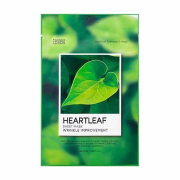 Тканевая маска для лица Tenzero Heartleaf Wrinkle Improvement Sheet Mask, 25 мл