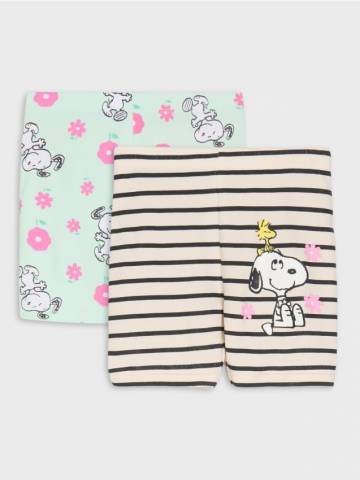 Короткі легінси 2 упаковки Peanuts - ментолово-зелений Короткі легінси 2 упаковки Peanuts - ментолово-зелений