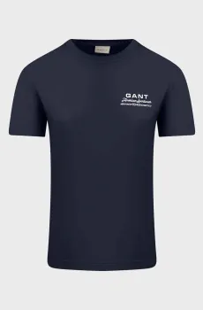 Мужская темно-синяя футболка SMALL GRAPHIC Синий 3XL Gant 2003409