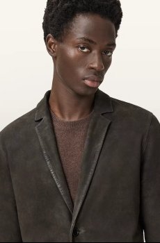 Замшевый пиджак AllSaints MONET