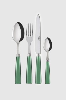 Набор зеленых столовых приборов Icône