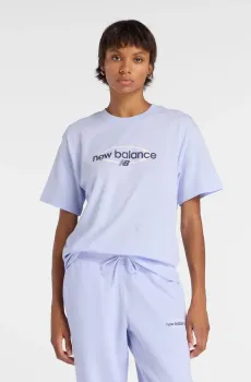 Женская сиреневая футболка Sport Relaxed Graphic Фиолетовый XS New Balance WT61Z7OQDYK