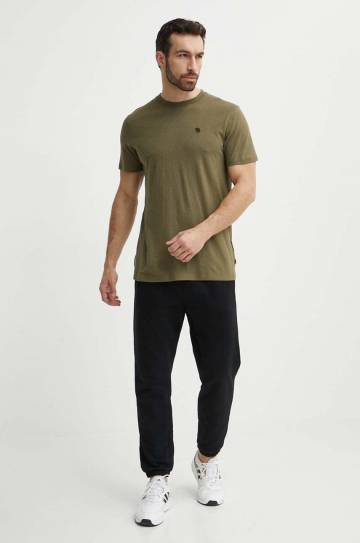 Футболка Fjallraven Hemp Blend мужская цвет зелёный с аппликацией F12600215 Футболка Fjallraven Hemp Blend мужская цвет зелёный с аппликацией F12600215
