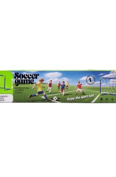 Детский набор для игры в футбол Shantou Jinxing в коробке, от 3 лет, 57.5*12.5*4.8 см (ворота, 1 шт + мяч, 1 шт) (A-1V09)