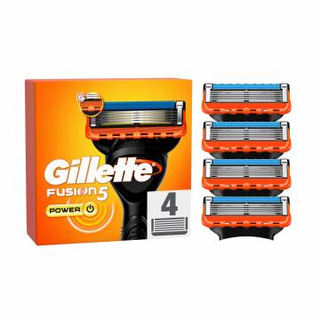 Сменные картриджи для бритья Gillette Fusion 5 Power мужские, 4 шт Сменные картриджи для бритья Gillette Fusion 5 Power мужские, 4 шт