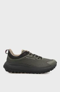 Мужские темно-зеленые кроссовки THE CANYON X M KNIT RUNNER Зеленый 43 Tommy Hilfiger FM0FM06067